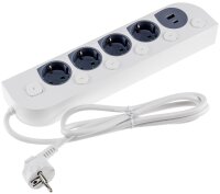 4-fach Steckdosenleiste mit Schalter - USB-A / C,...