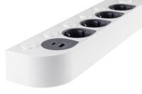 4-fach Steckdosenleiste mit Schalter - USB-A / C, Einzelschaltung, 1,5m Kabel