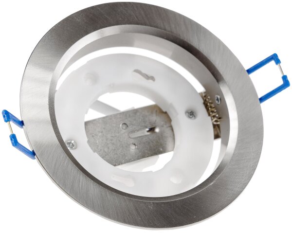 Einbaustrahler "CT-DS108" &Oslash;108mm - GX53 Fassung, 230V, Aluminium geb&uuml;rstet