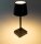 LED Akku Tischleuchte 26cm, dimmbar - USB-C, 160Lumen, 1200mAh, 3000k, schwarz