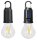 Solar LED Gl&uuml;hlampe mit Akku "CT-KL3" - mit Haken / Karabiner, 3000k / Warmwei&szlig;