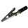 Krokodilklemme McPower, 55mm, schwarz, 1 Griff isoliert, Metall