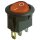 Wippenschalter McPower 3-polig, rote Wippe, beleuchtet, AC 250V / 6,5A, schwarz, EIN/AUS