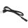 Euro-Netzkabel mit Doppelnutstecker, 1,5m, 0,75mm&sup2;, schwarz