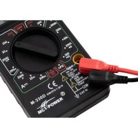 Digitalmultimeter McPower M-330D schwarz, 3&frac12;-stellig, akustischer Durchgangspr&uuml;fer