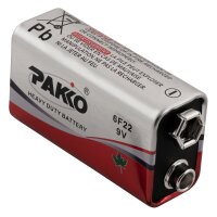Block-Batterie Super Heavy Duty 9V, Typ 6F22
