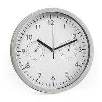 Design-Wanduhr McPower mit Thermo- & Hygrometer,...
