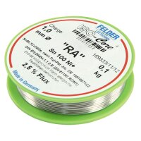 L&ouml;tzinn auf Rolle FELDER ISO-Core RA, 1,0mm, 100g,...