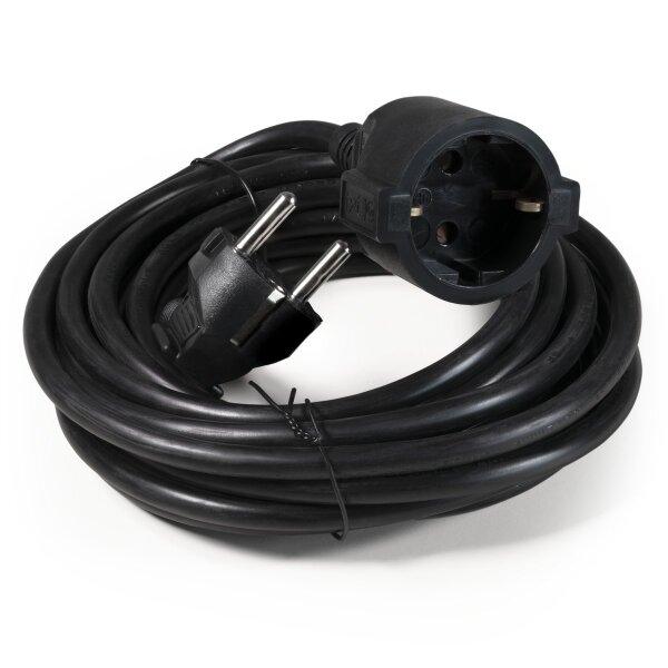 Netzkabel Schutzkontakt-Verl&auml;ngerung McPower, 5m, 1,5mm&sup2;, schwarz