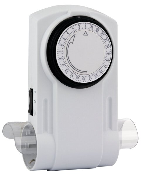 Mechanische Zeitschaltuhr, 2-fach Steckdose, 24 Std., 1.800 W