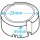 LED-Trafo McShine, 0,5-12W, Ein 220-240V, 12V= Konstantspannung, rund