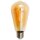 LED Filament Gl&uuml;hlampe McShine Retro E27, 4W, 420lm, warmwei&szlig;, goldenes Glas