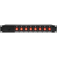 Stromverteiler IBIZA LC806S 19,  2HE, 8-fach, 3000W,...