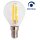 LED Filament Tropfenlampe McShine Filed E14, 6W, 600lm, warmwei&szlig;, dimmbar