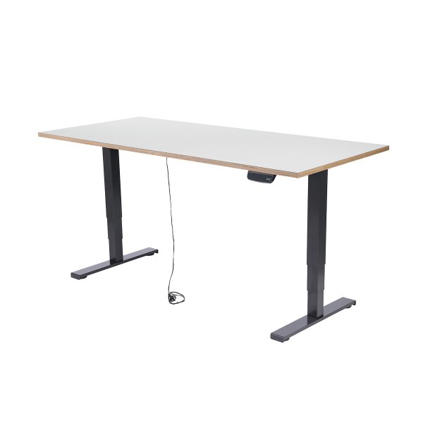 Schreibtisch imstande, Gestell business-b + Platte 120x60cm Pebble