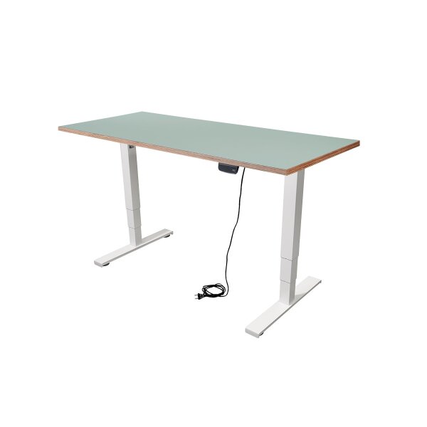 Schreibtisch imstande, business-w + Platte 140x80cm Aquavert