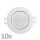 Einbauleuchten-Set McShine, 10xRahmen, 10xLED-Modul, 5W, 440lm, 230V, wei&szlig;