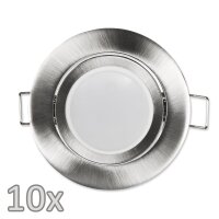 Einbauleuchten-Set McShine, 10xRahmen, 10xLED-Modul, 7W,...