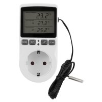 Digitales Steckdosen-Thermostat McPower TCU-441 -40-120&deg;C, Kabel + Au&szlig;enf&uuml;hler
