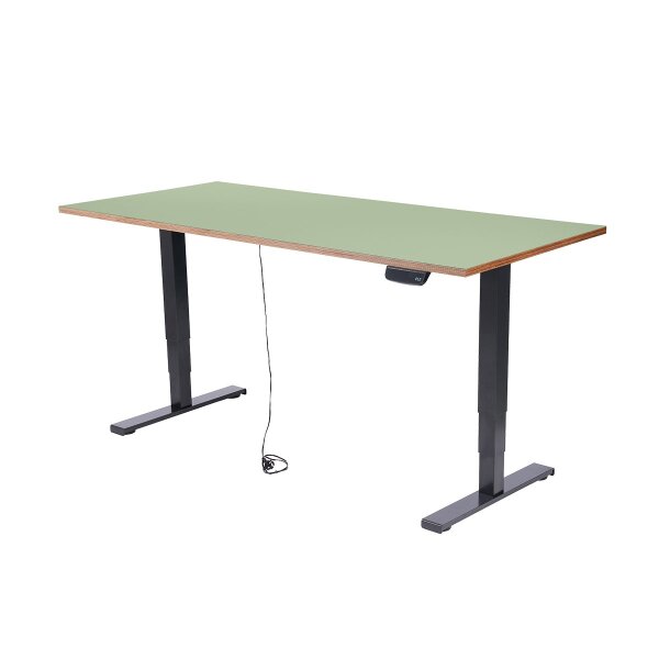 Schreibtisch imstande, Gestell business-b + Platte 140x60cm Pistazio