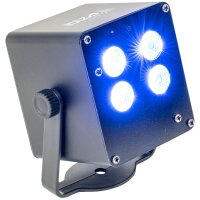 LED-Wash-Effekt IBIZA TINYLED-RGB-WASH, akkubetrieben, 4x 3W RGB LED