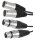 Hochwertiges Verbindungskabel BST XLRM-XLRF-1.5X2 1m, 2x XLR Stecker u. Buchse
