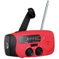 Notfall-Solarradio NFS-2005 Kurbel, Akku, USB,...