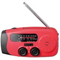 Notfall-Solarradio NFS-2005 Kurbel, Akku, USB,...