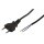 Euro-Netzkabel McPower mit blanken Enden L&auml;nge 1,5m, 2x0,75 mm&sup2;, schwarz