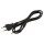 Euro-Netzkabel McPower mit blanken Enden L&auml;nge 1,5m, 2x0,75 mm&sup2;, schwarz