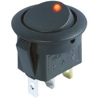 Kfz-Schalter McPower, rote LED, 12V/16A, 3-polig,...