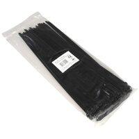 Kabelbinder McPower, schwarz, 300x4,8mm, 100er-Pack, UV...