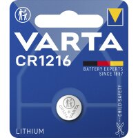 Lithium-Knopfzelle VARTA Electronics, CR 1216, 25mAh, 3V,...