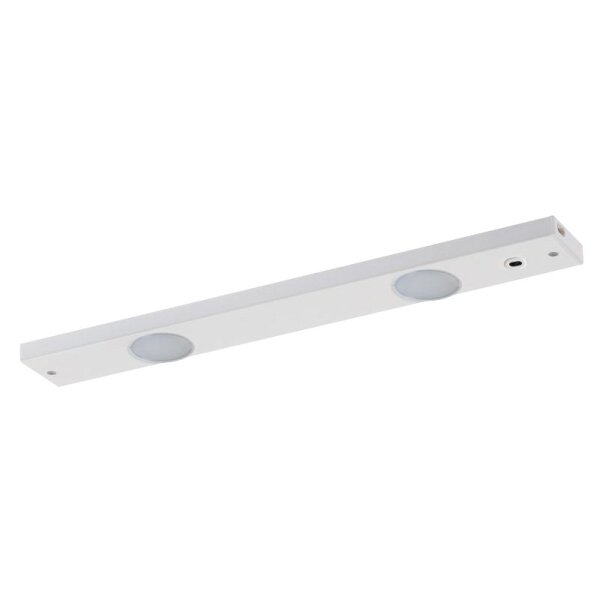 LED Unterbauleuchte, 450lm, 3000K, 6W, 550x70x25mm, IR-Sensor, wei&szlig;