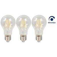 LED Filament Set McShine, 3x Gl&uuml;hlampe, E27, 7.5W,...