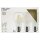 LED Filament Gl&uuml;hlampe, E27, 4W, 470lm, 2700K, warmwei&szlig;, matt, 3er Set
