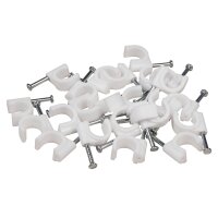 Kabelschelle McPower, 8mm, 100er-Pack, wei&szlig;,...
