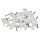 Kabelschelle McPower, 8mm, 100er-Pack, wei&szlig;, Kunststoff