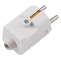 Schutzkontakt-Stecker McPower, wei&szlig;