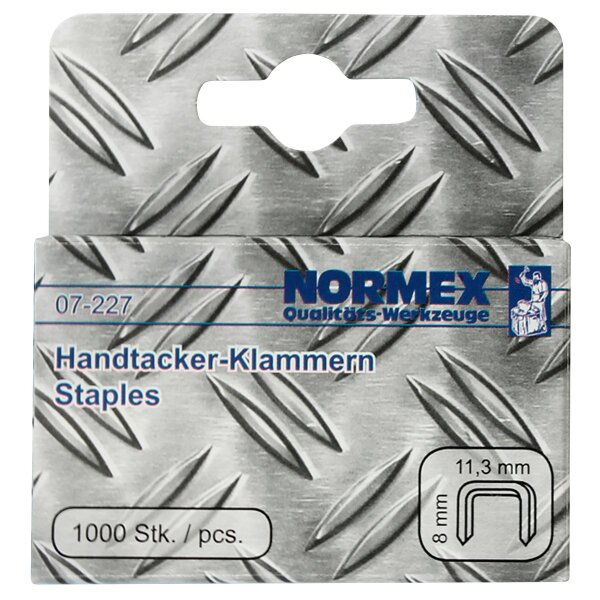 Klammern f&uuml;r Handtacker, 11,3x8mm