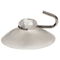 Saugnapf McPower, &Oslash;40mm mit Metallhaken, max. 1kg, transparent, 10er-Pack