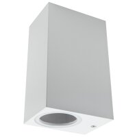 Wandleuchte McShine Square-W wei&szlig;, IP44, 2x GU10,...