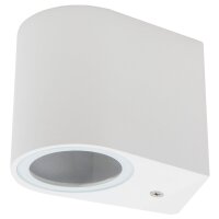 Wandleuchte McShine Oval-W wei&szlig;, IP44, 1x GU10,...