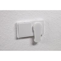 Schutzkontakt-Winkelstecker McPower extra flach, Handgriff, Zugentlastung