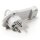 Schutzkontakt-Winkelstecker McPower extra flach, Handgriff, Zugentlastung
