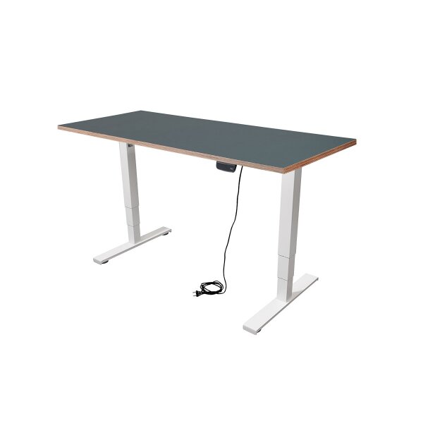 Schreibtisch imstande, business-w + Platte 120x60cm Smokey Blue