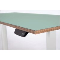 Schreibtisch imstande, business-w + Platte 160x80cm Aquavert