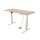 Schreibtisch imstande, Gestell smart-w + Platte 140x80cm Powder