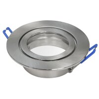 Einbauleuchten-Set McShine, 10xRahmen, 10x LED-Modul, 5W, 400lm, 230V, Edelstahl