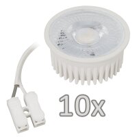 Einbauleuchten-Set McShine, 10xRahmen,10x LED-Modul, 5W,...